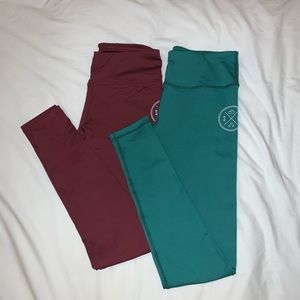 SOUND CLOUD LEGGINGS (MAROON)
